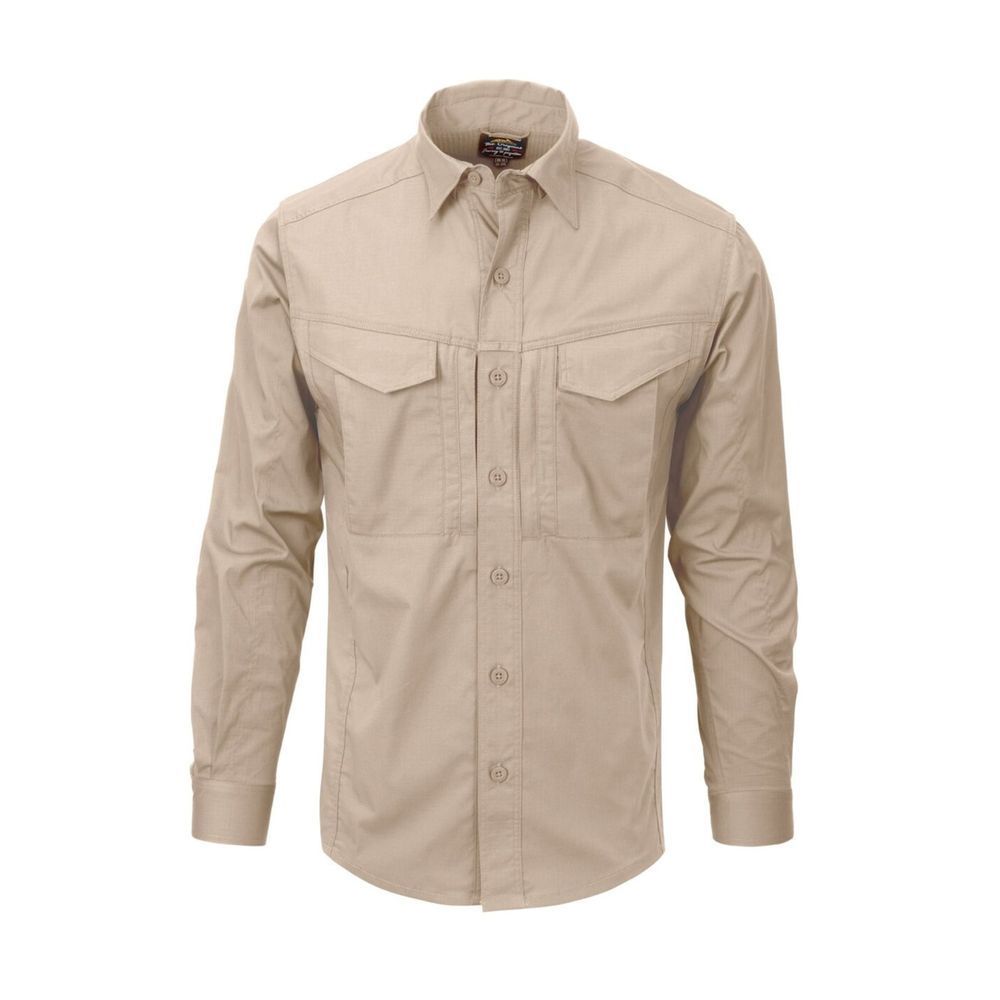 Сорочка тактична Helikon-Tex Defender MK2 Long Sleeve - Khaki H3528-13/XLR фото
