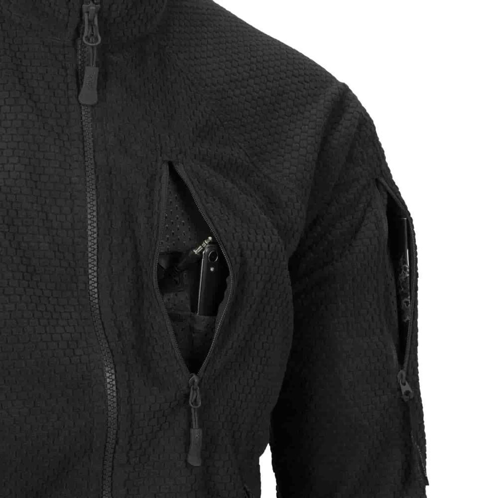 Куртка флісова ALPHA TACTICAL Black Helikon-Tex BL-ALT-FG-01-XXXL фото