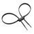 Safariland Double Cuff Plastic Restraints &ndash; Black, Black