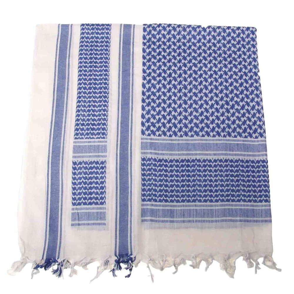 Shemag blue and white