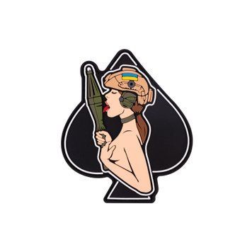 morale patch "Spade Girl" Brunette