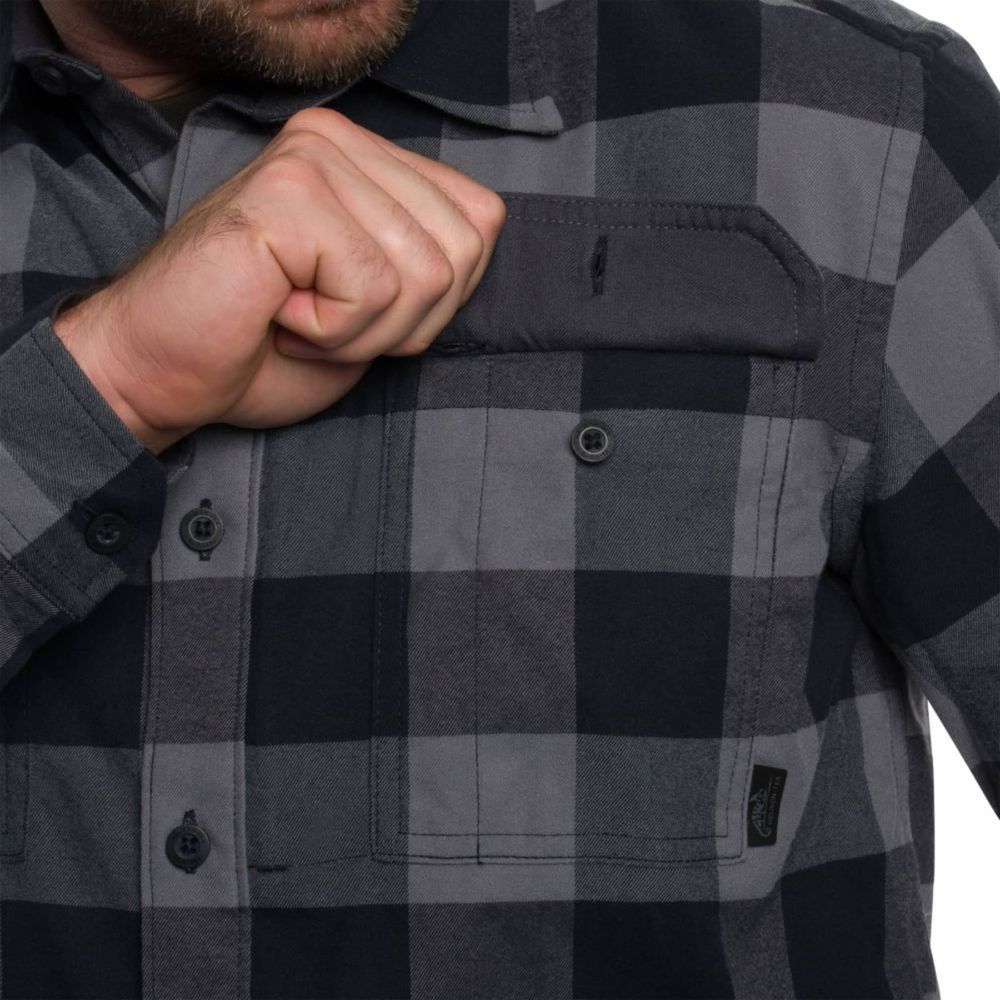 Helikon-Tex GREYMAN Shirt - Nylon Sorona Blend True Grey Checkered, XS/Regular