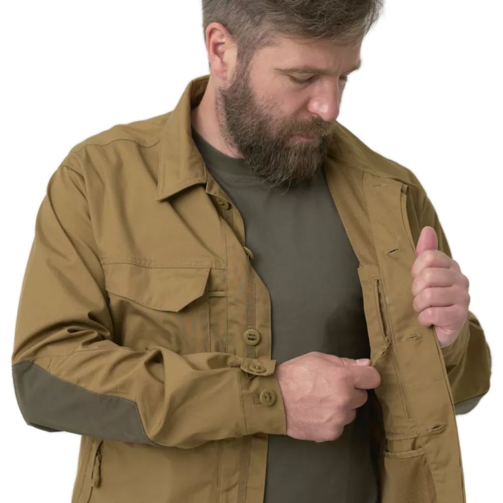 Сорочка Helikon-Tex Woodsman shirt Coyote/Taiga Green  6308722  фото