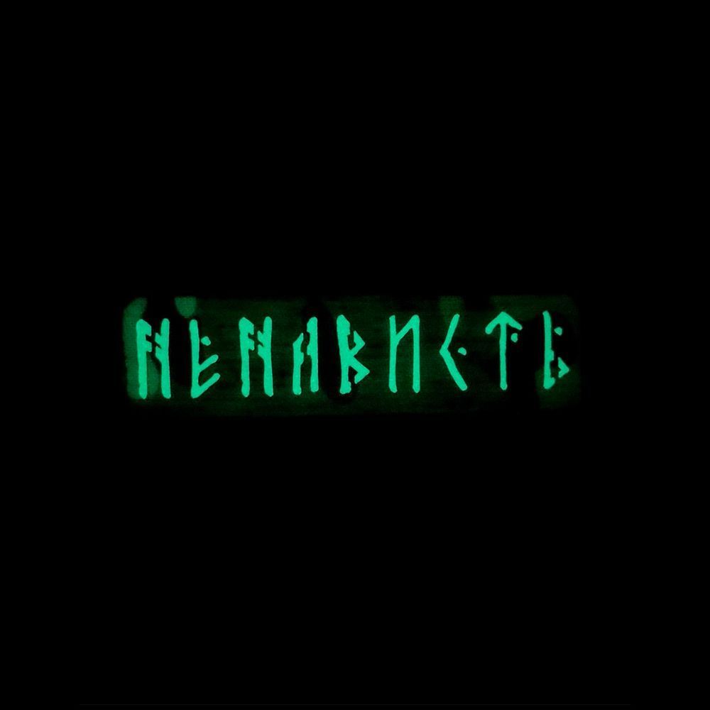 Морал патч &laquo;НЕНАВИСТЬ&raquo; мультикам/люмінофор 4205370 фото
