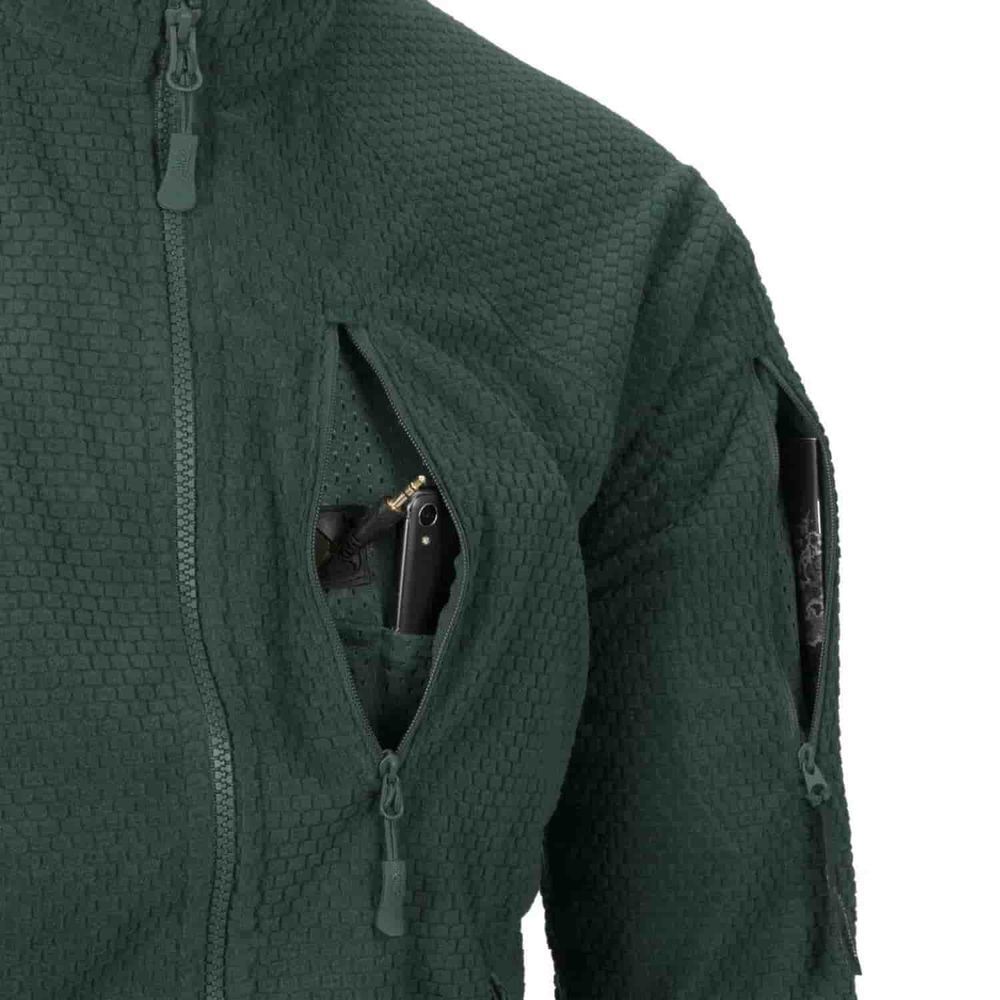 Куртка флисовая ALPHA TACTICAL Foliage Green Helikon-Tex BL-ALT-FG-35-XXL фото