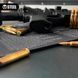 Gun cleaning mat with AR-15 rifle blast pattern