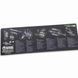 Gun cleaning mat with AR-15 rifle blast pattern