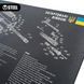 Gun cleaning mat with AR-15 rifle blast pattern
