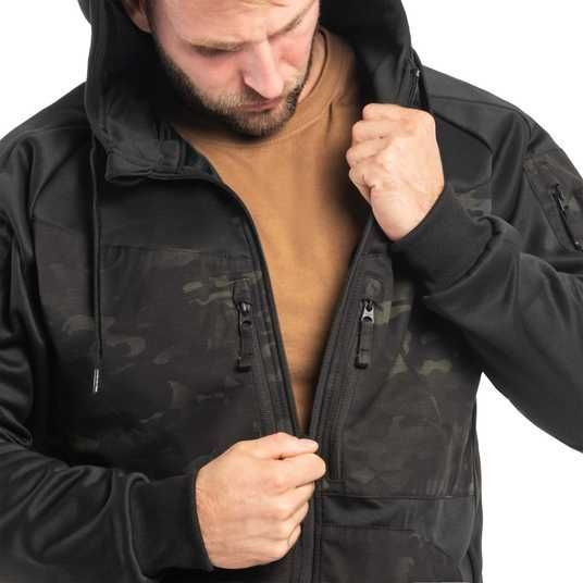 Helikon Tex Rogue Hoodie ( FullZip) Black/ MultiCam Black BL RHF PO 01